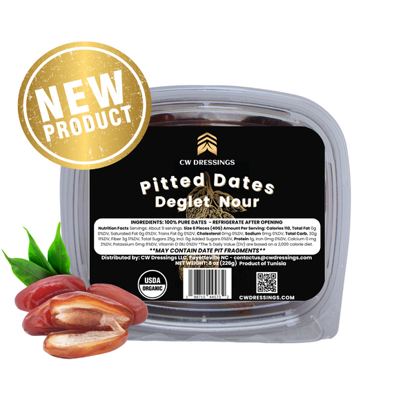 Pitted, Organic Deglet Nour Dates 8oz